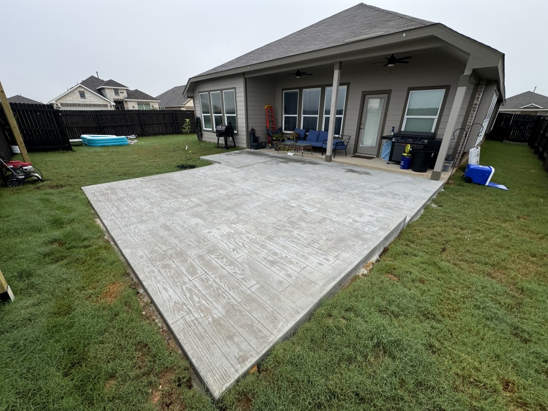 concrete patios in smtx