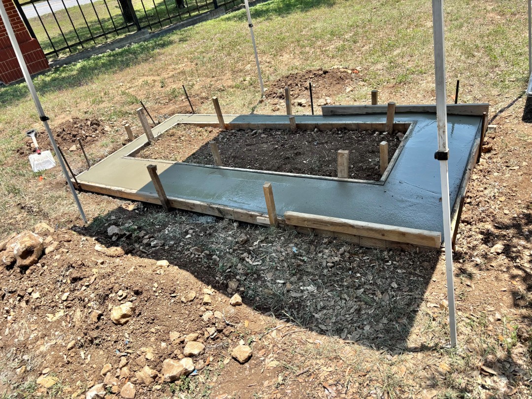 concrete burial plots