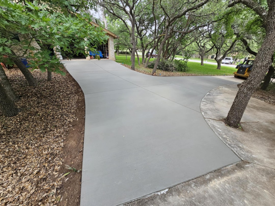 concrete driveway residential