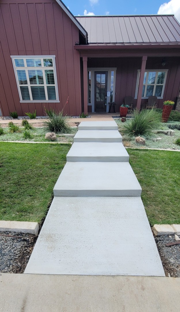residential concrete staircase walkway